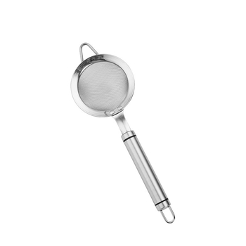 304 rozsdamentes acélból készült nagy szita szójatej, pép, gyümölcslé és liszt szűrésére; magas sűrűségű háló; egykampós kampó; hővédő; testreszabható