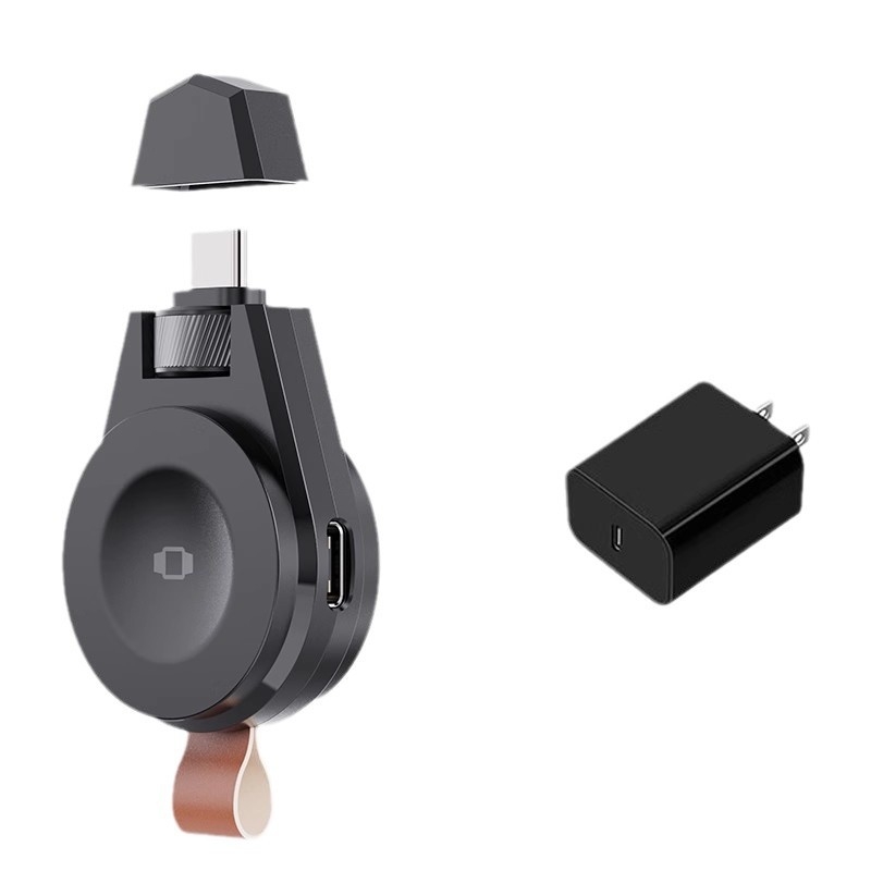 YINFISH punjač za Apple Watch, USB-C sučelje, prijenosni 2-u-1 punjač za Apple Watch