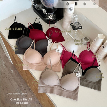 Top tubular din bumbac pentru bust, respirabil, design frumos la spate, cupe triunghiulare