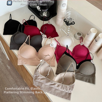 Top tubular din bumbac pentru bust, respirabil, design frumos la spate, cupe triunghiulare