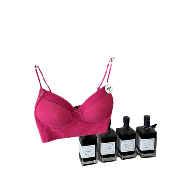 Top tubular din bumbac pentru bust, respirabil, design frumos la spate, cupe triunghiulare