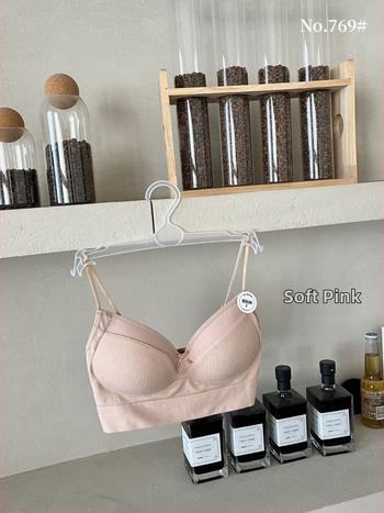 Top tubular din bumbac pentru bust, respirabil, design frumos la spate, cupe triunghiulare