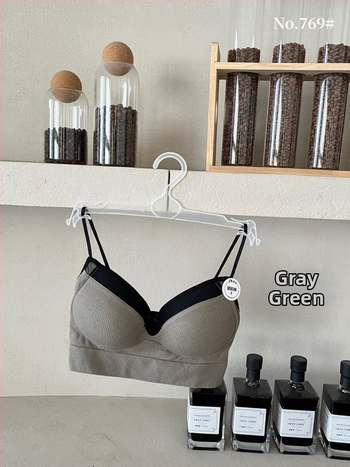 Top tubular din bumbac pentru bust, respirabil, design frumos la spate, cupe triunghiulare