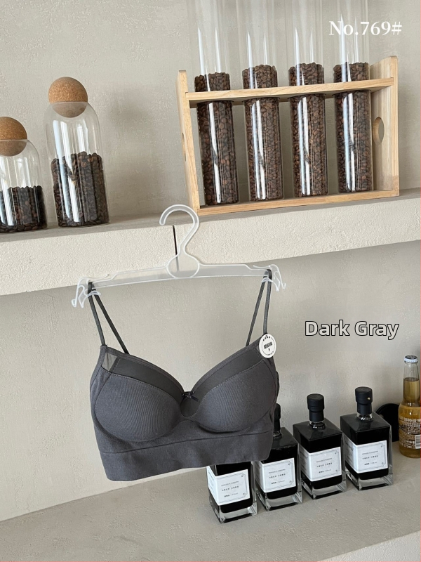 Top tubular din bumbac pentru bust, respirabil, design frumos la spate, cupe triunghiulare