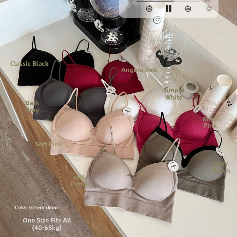 Top tubular din bumbac pentru bust, respirabil, design frumos la spate, cupe triunghiulare