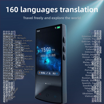 Traducător vocal inteligent cu Android, Bluetooth, rază de 10 m, ecran tactil + butoane — traducere vocală, traducere de fotografii, interpretare simultană, ChatGPT