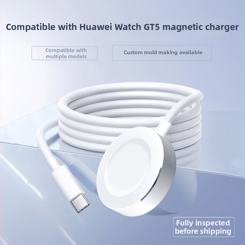 Bežični magnetski nosač za punjenje Huawei GT5 za satove s USB sučeljem, GT5 metalni model, kompatibilan GT3/GT4, ovlaštena privatna marka