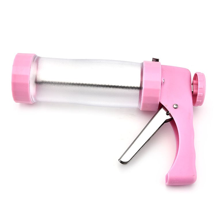 Dekoráló pisztoly készlet – rozsdamentes acél + ABS fogantyú; Dawn; 2017-es megjelenés; sütik dekorálásához