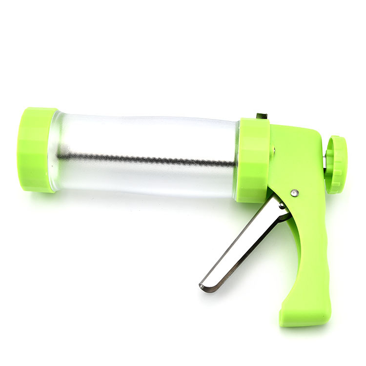 Dekoráló pisztoly készlet – rozsdamentes acél + ABS fogantyú; Dawn; 2017-es megjelenés; sütik dekorálásához