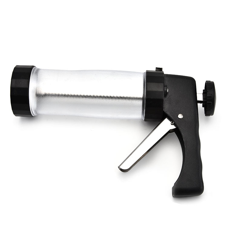 Dekoráló pisztoly készlet – rozsdamentes acél + ABS fogantyú; Dawn; 2017-es megjelenés; sütik dekorálásához