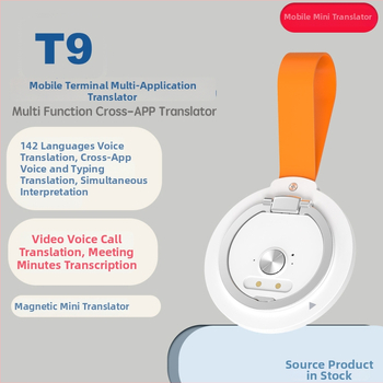 Translator vocal Cross-App cu suport magnetic – traducere pentru apeluri vocale și video, minutele întâlnirilor, compatibil Android și iOS, Bluetooth
