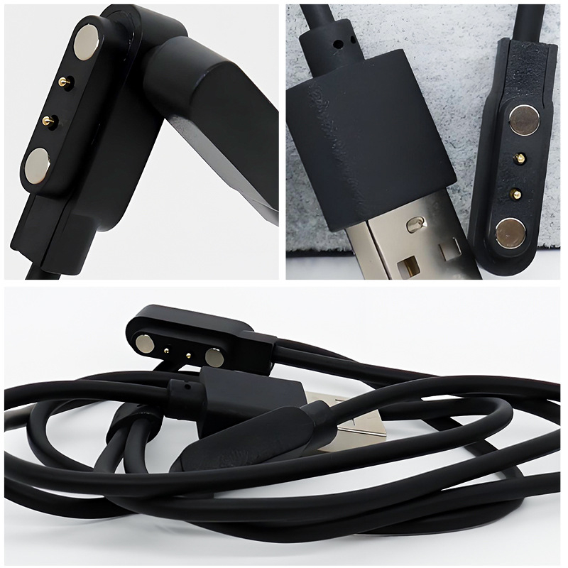 Магнитен USB заряден кабел за смарт очила, часовник и гривна – едно към две, съвместим с 4.0-12.3, марка Rising Sun