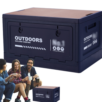 Cutie de depozitare pentru exterior – construcție din lemn pliabilă, transport manual, depozitare în mașină (pliabilă, lemn, transport manual, depozitare în mașină)