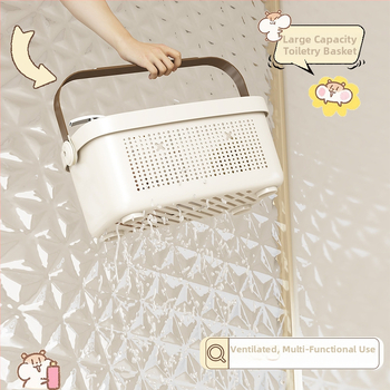 Μεγάλη PP κρεμαστή θήκη μπάνιου για αποθήκευση αξεσουάρ περιποίησης και καλλυντικών