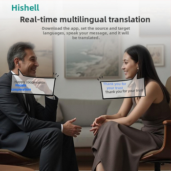 Echipament inteligent de traducere vocală — cască de traducere a vocii și a apelurilor video în limba mongolă, cu interpretare simultană, model Max90, Bluetooth, rază de 10 m, control tactil, PC+ABS