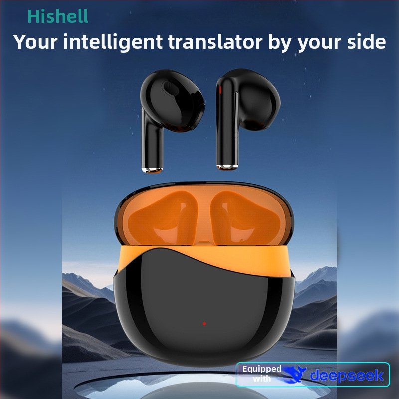 Echipament inteligent de traducere vocală — cască de traducere a vocii și a apelurilor video în limba mongolă, cu interpretare simultană, model Max90, Bluetooth, rază de 10 m, control tactil, PC+ABS