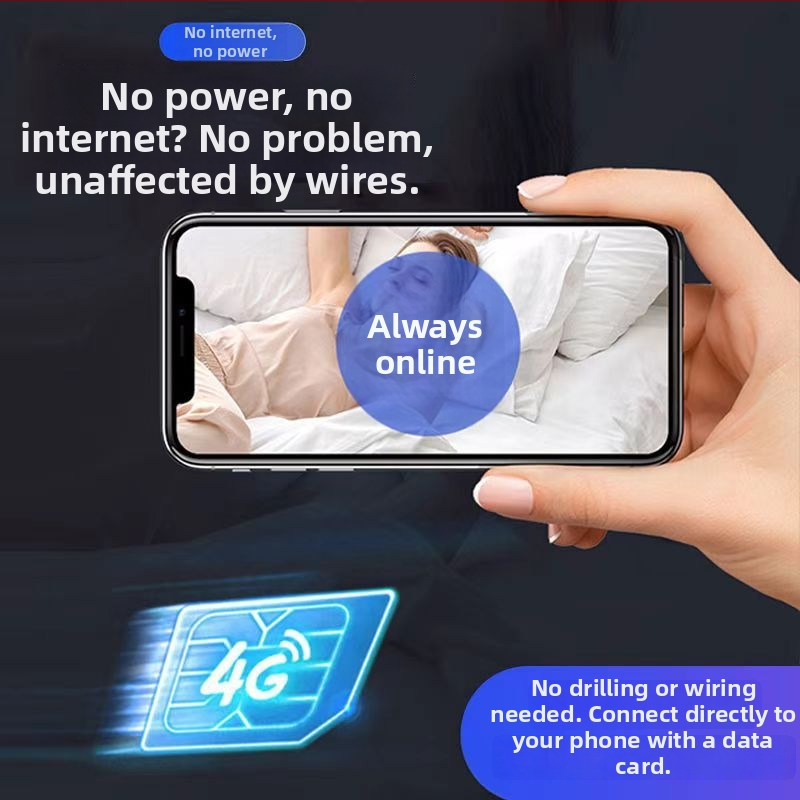 Cameră de supraveghere cu vedere nocturnă, stocare pe card TF, obiectiv ultralarg, suport aplicație mobilă, 1 canal