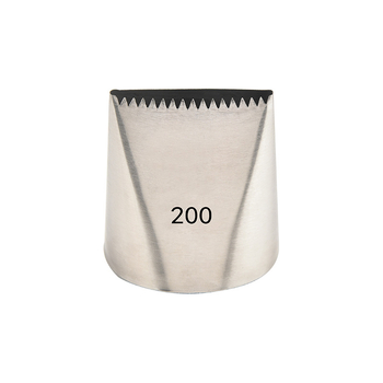 Slastičarska cijev za ukrašavanje s jednim nazubljenim zubom, 304 nehrđajući čelik, alat za pečenje