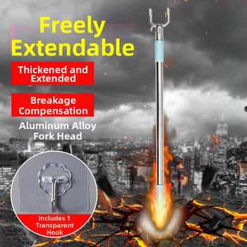 Bo Kui Țeavă de haine pentru balcon – oțel inoxidabil + PP plastic, stil modern minimalist, uscare haine pe balcon, ambalaj 100 bucăți