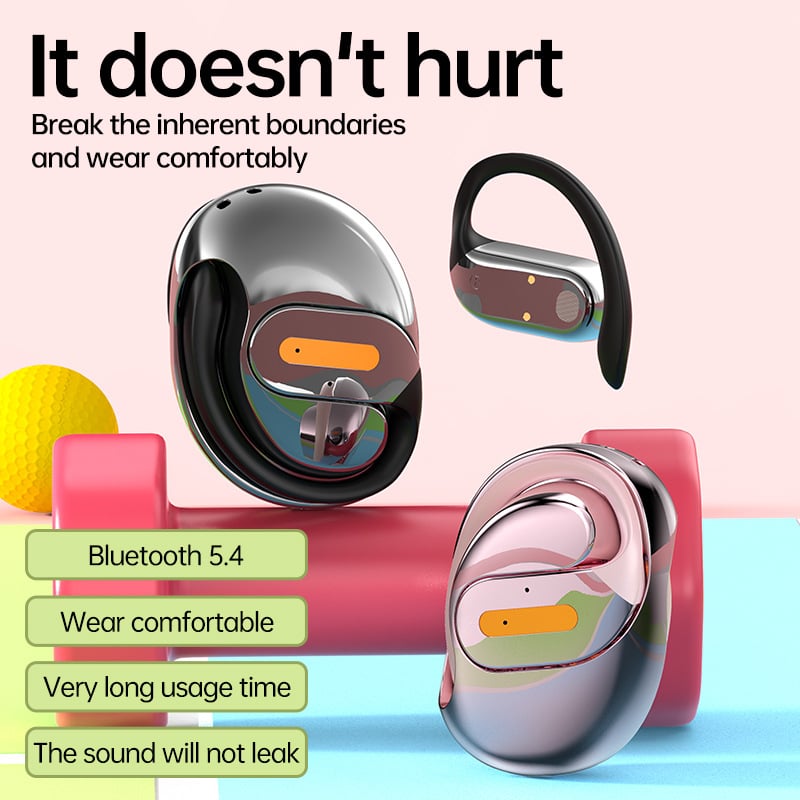 Fülhorgos Bluetooth fejhallgató, modell T09, 10 m hatótávolság, PC+ABS anyag, Bluetooth támogatás