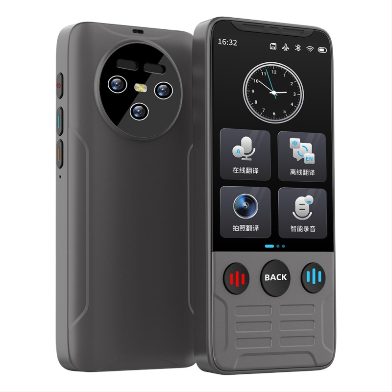 Traducător AI portabil cu Wi-Fi, Android OS, ecran tactil, Bluetooth, rază de 10 m, traducere offline