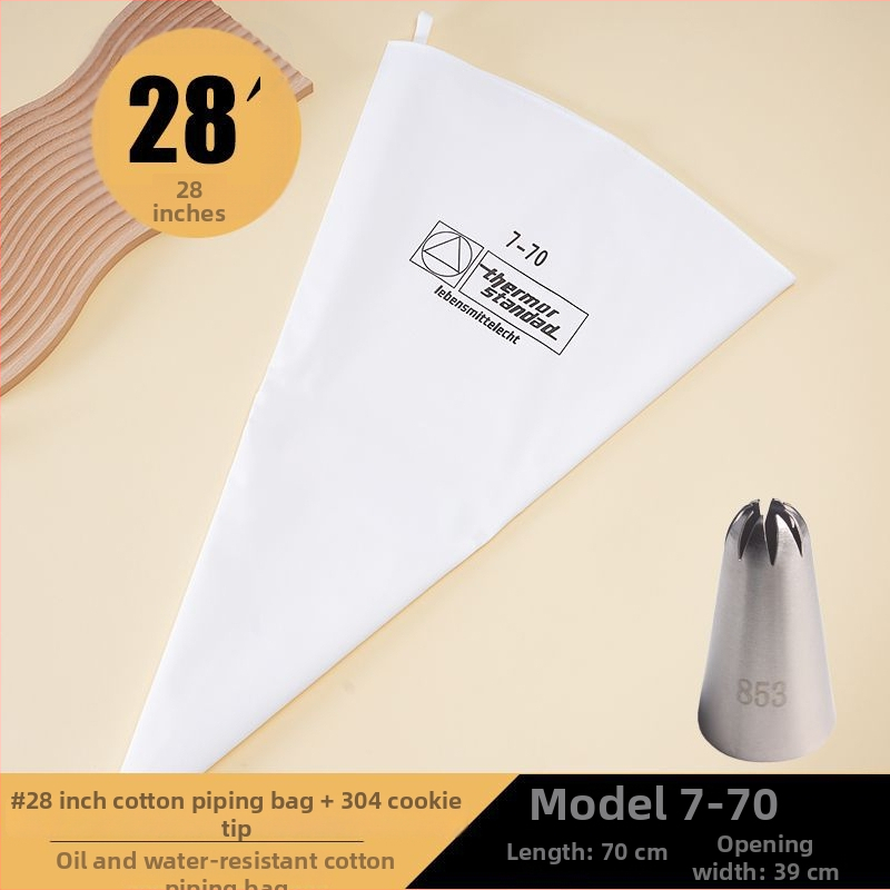 Poșă de decor pentru patiserie din bumbac îngroșat - rezistentă la apă și ulei, calitate alimentară comercială, LG, model 607264038251