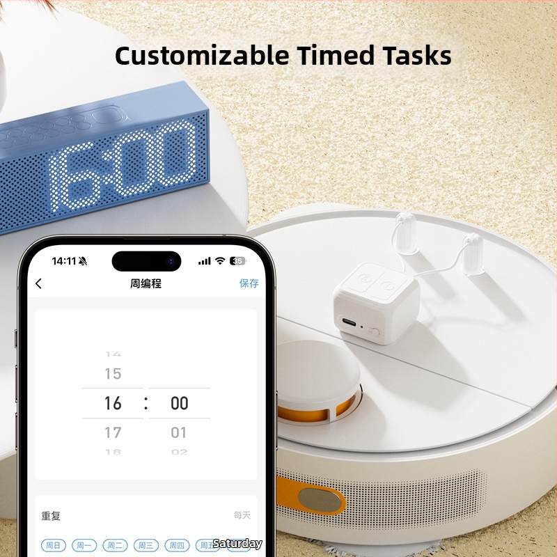 Ρομπότ δακτύλου με οθόνη αφής – Bluetooth Mesh, φωνητικός έλεγχος και έξυπνος διακόπτης (Μάρκα: Other; Τάση: 3.7V; Πάνελ από φλογοανθεκτικό PC)