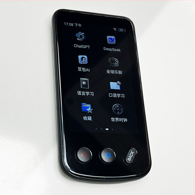 Translator cu traducere AI offline, suport pentru 160 de limbi, AI DeepSeek cu ChatGPT, Android OS, butoane + ecran tactil