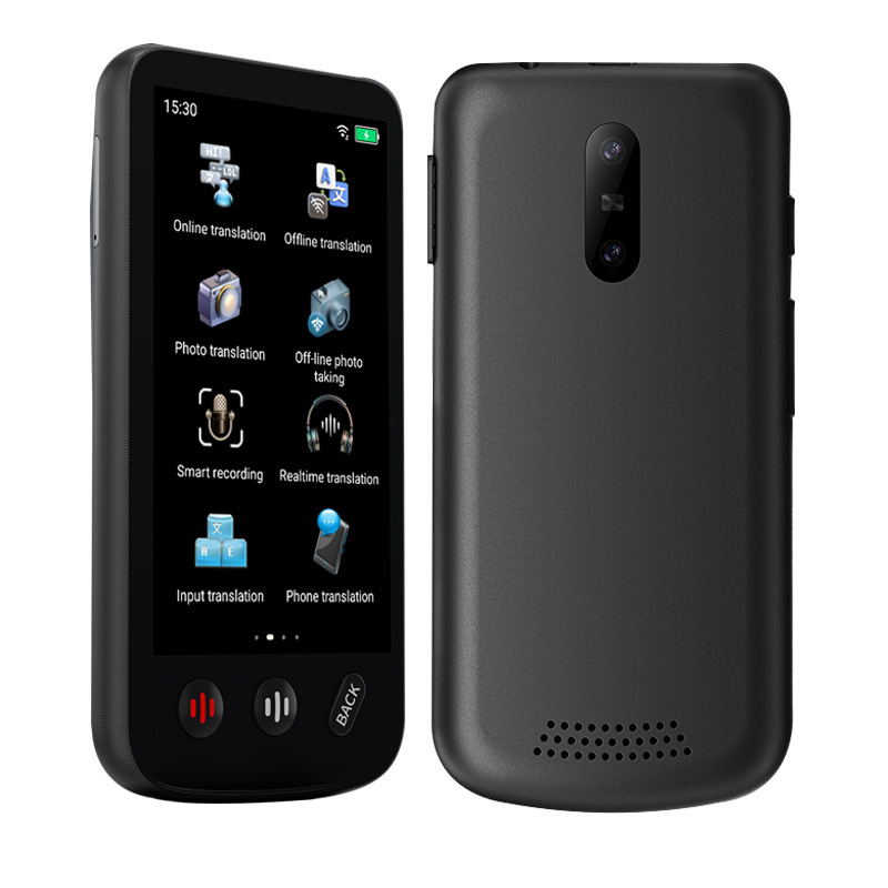 Translator cu traducere AI offline, suport pentru 160 de limbi, AI DeepSeek cu ChatGPT, Android OS, butoane + ecran tactil