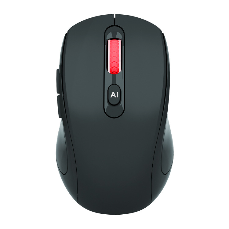 M3 mouse fără fir cu modul dual (2.4G + Bluetooth), AI chat și traducere cu un singur clic, 4000 DPI, 6 butoane, interfață USB, ergonomic
