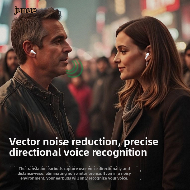 Slušalice za prijevod s Bluetoothom, domet 10 m, dodirno upravljanje, prijevod fotografija i glasovni prijevod (YW17)