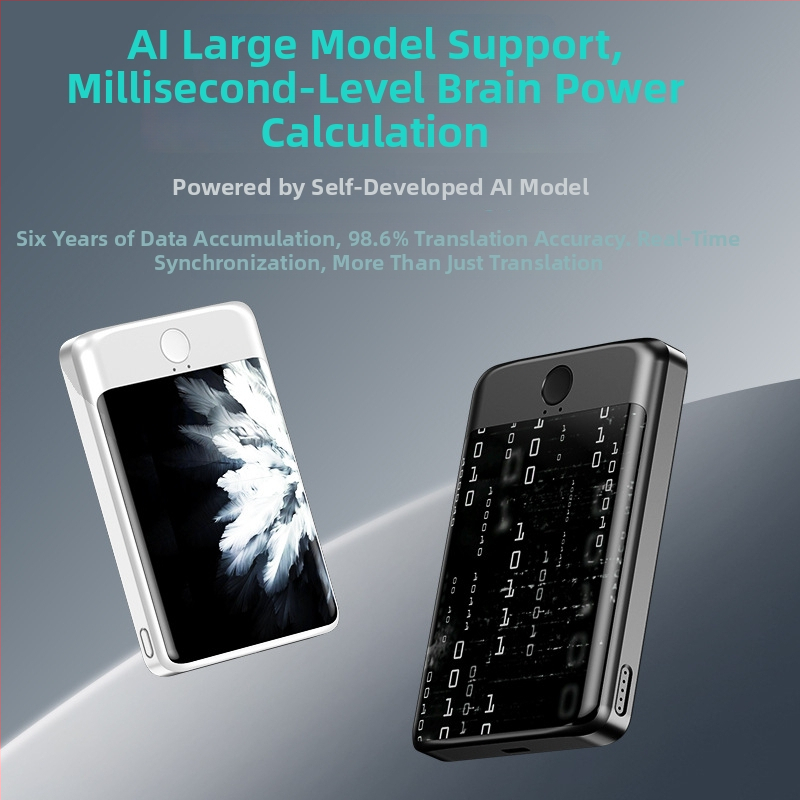 Power banka s polotuhou batériou a AI prekladačom, 5000mAh, PD 3.0, rýchle nabíjanie 20W, Model C3