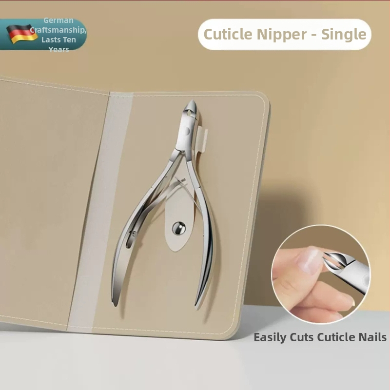 Set de unelte pentru manichiură cu tăietor pentru cuticule, instrument de împingere din oțel, pilă de unghii din sticlă nano, foarfecă pentru unghii și clește de unghii | Material: oțel inoxidabil | Model: B004 | Stil: Portabil | Brand: Yitianxia