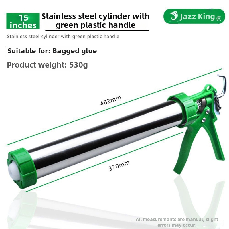 Pistol de lipit universal, cu dublă funcție, mecanism rotativ și oprire automată a lipei, corp din oțel inoxidabil, pentru lipiri de sticlă și adezivi structurali