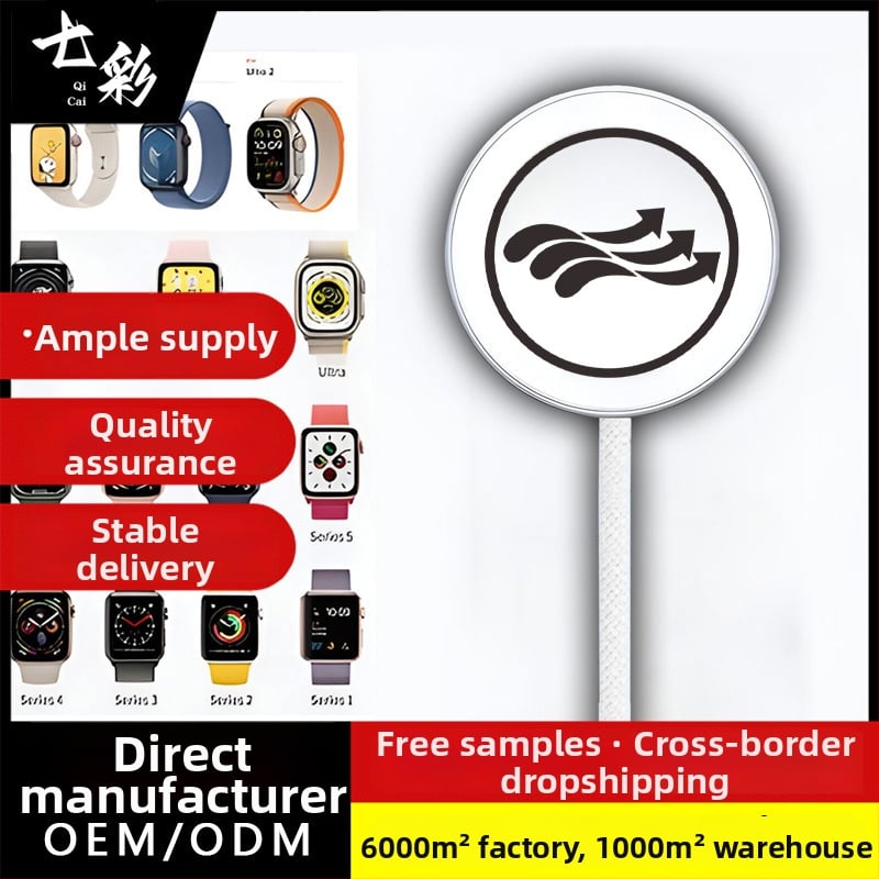 Bază de încărcare magnetică pentru Apple Watch cu cablu USB împletit