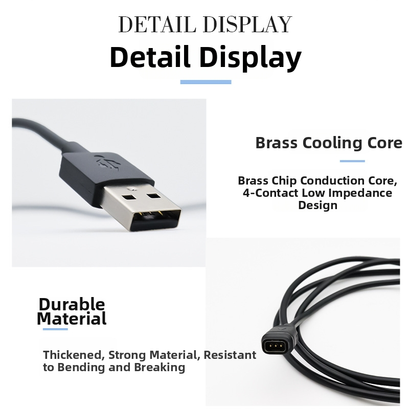 Cabl USB de încărcare pentru COROS Pace3 cu adaptor PACE2, HS-Y029, compatibil cu încărcătoare APEX Pro și Vertix