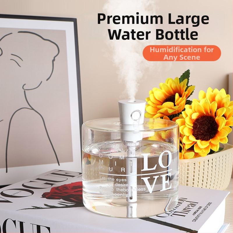 Umidificator cu aromaterapie pentru mașină și birou, model BT-3, alimentare USB, 1 duză ceață, acoperire până la 60 m², rezervor de apă sub 0.5 L