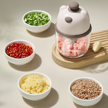 Presă electrică de usturoi și tocat usturoi – aparat de bucătărie multifuncțional, 220W, 3.7-4.2V, materiale PP/ABS/Silicon/Sticlă/Oțel inoxidabil