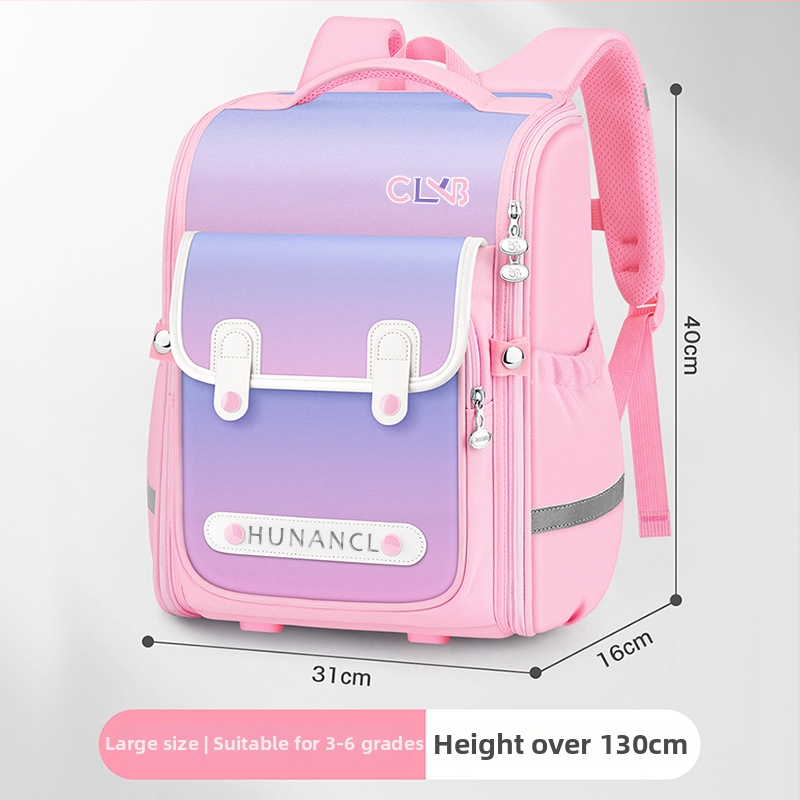 Rucsac școlar din material Oxford, impermeabil și rezistent la uzură, reduce încărcarea, cu curea cu pernă de aer