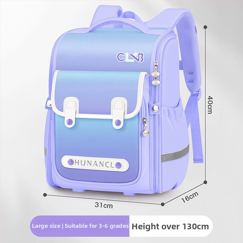 Rucsac școlar din material Oxford, impermeabil și rezistent la uzură, reduce încărcarea, cu curea cu pernă de aer