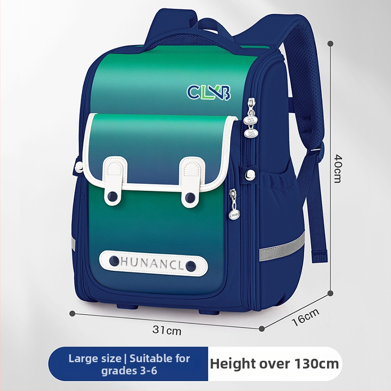 Rucsac școlar din material Oxford, impermeabil și rezistent la uzură, reduce încărcarea, cu curea cu pernă de aer