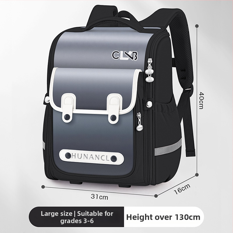 Rucsac școlar din material Oxford, impermeabil și rezistent la uzură, reduce încărcarea, cu curea cu pernă de aer