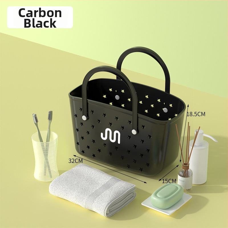 Κάδος αποθήκευσης μπάνιου – πλαστικός, φορητός, ορθογώνιος κάδος αποστράγγισης, για καλλυντικά και αλλαγή ρούχων, στυλ καρτούν γλυκό