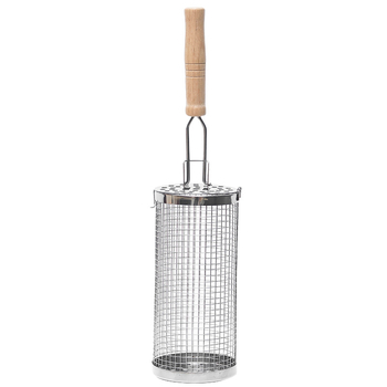 Κύκλικό κλουβί μπάρμπεκιου από ανοξείδωτο χάλυβα, φορητή σχάρα κάμπινγκ, ανθεκτικό στη σκουριά και εύκολο στον καθαρισμό