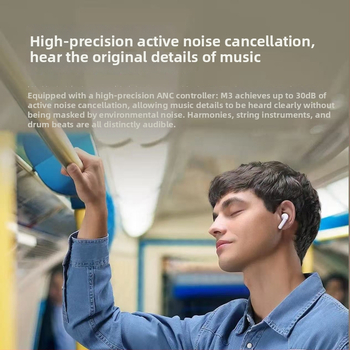 Ασύρτα ακουστικά με εξουδετέρωση θορύβου, Bluetooth 5.0, εμβέλεια 15 m, διάρκεια μπαταρίας 4-8 h, τσιπ Qualcomm