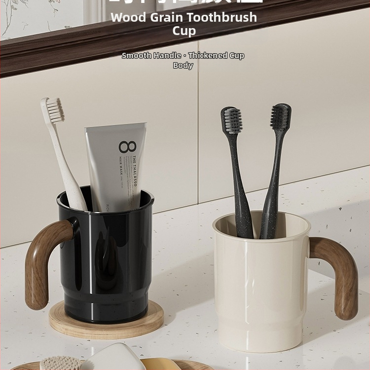 Cana pentru periuța electrică și clătarea gurii pentru baie și cămin, material cu floare de mătase, fără logo