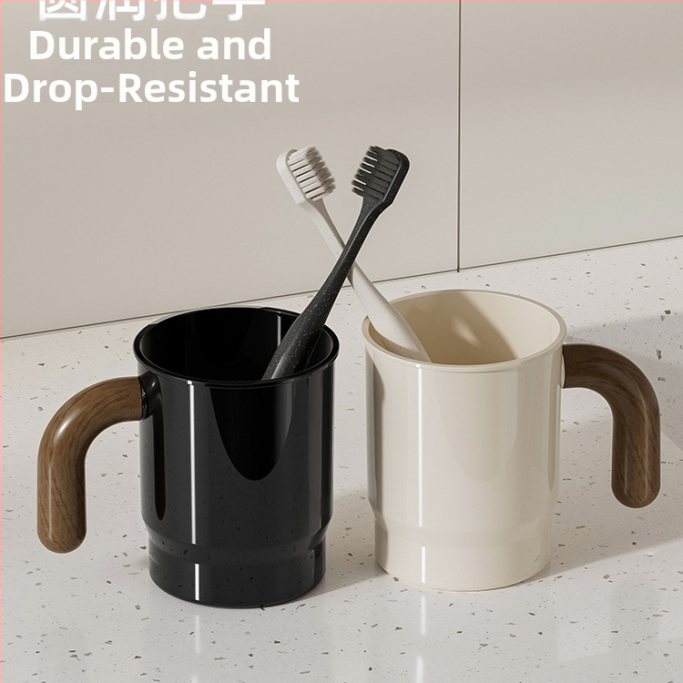 Cana pentru periuța electrică și clătarea gurii pentru baie și cămin, material cu floare de mătase, fără logo