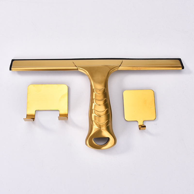 Ανοξείδωτη σκούπα καθαρισμού τζαμιών με γάντζο, μονής όψης, χειροκίνητο εργαλείο καθαρισμού οικιακής χρήσης