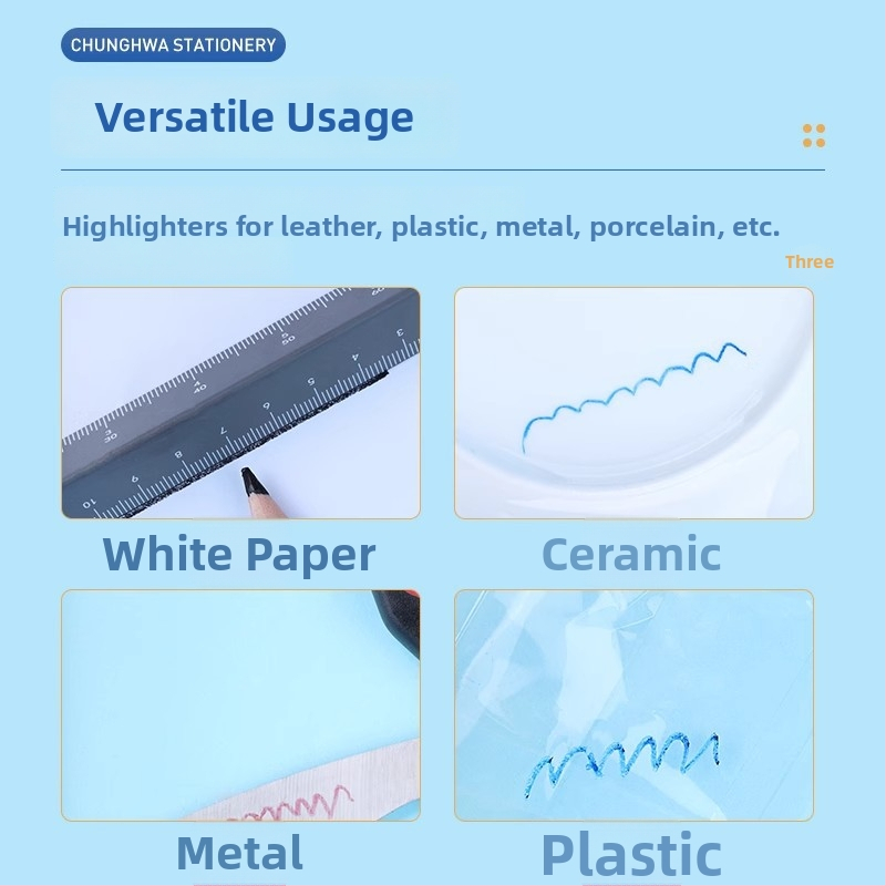 536 молив-маркер с дървен корпус за лаборатория, стъкло, камък и дървообработване