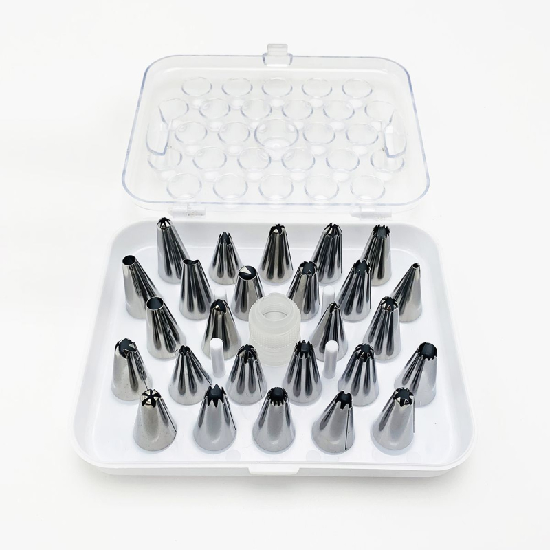 Set complet de duze pentru decorare cu pungă pentru cofetărie și decorare cremă; potrivit pentru hrana bebelușilor; Brand Unique